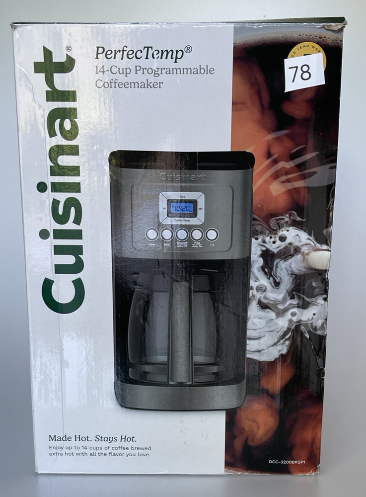 Cuisinart 14-Cup Programmable Coffee Maker with PerfecTemp Black DCC-3200P1