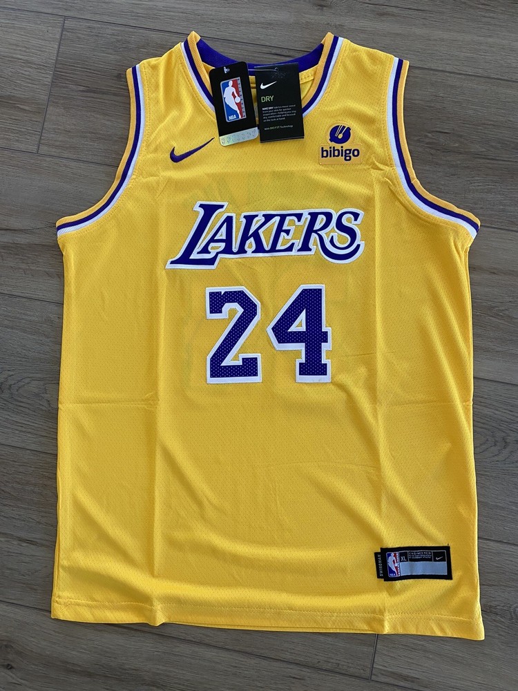 Jersey Kobe bryant #24. Youth XL Yellow LA LAKERS