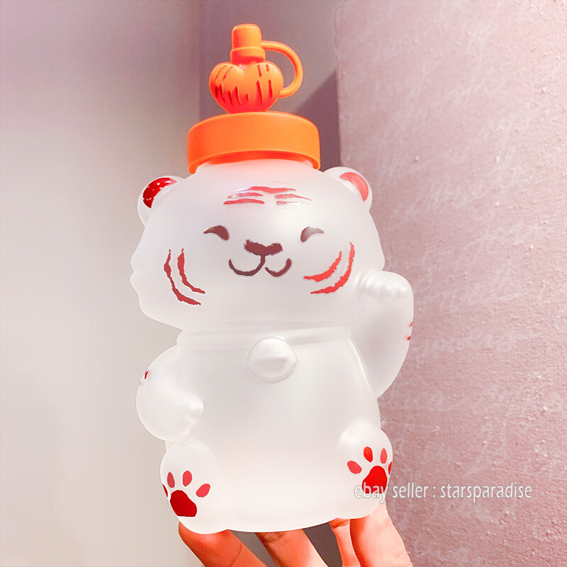 Starbucks 2022 China Tiger Year 24oz Glass Straw Cup for Wealth & Good Fortune-image