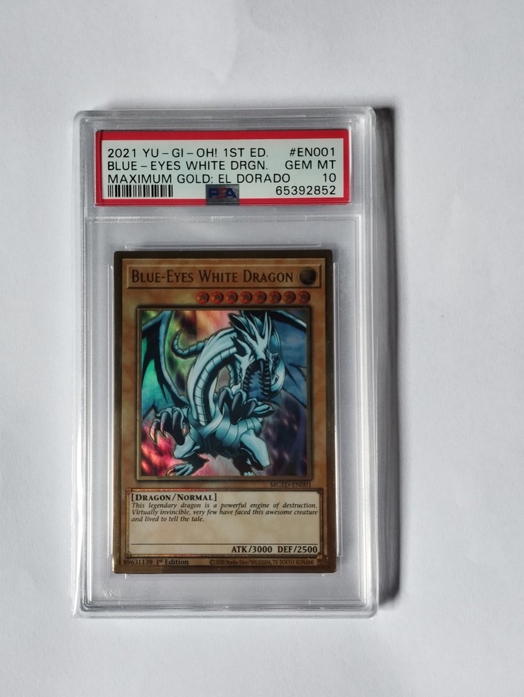 Blue Eyes White Dragon MGED-EN001 1st Edition PSA 10 Gem Mint