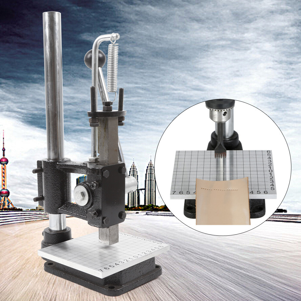 Leather Imprinting Embossing Machine Press Leather Stamp Punching Tool DIY US