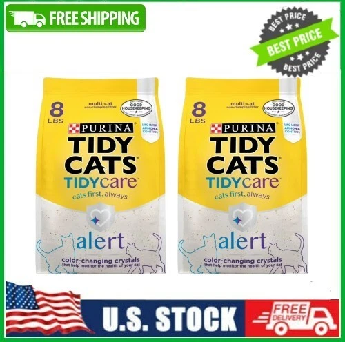 Purina Tidy Cats Health Monitoring Cat Litter 8 lb 2-Pack  