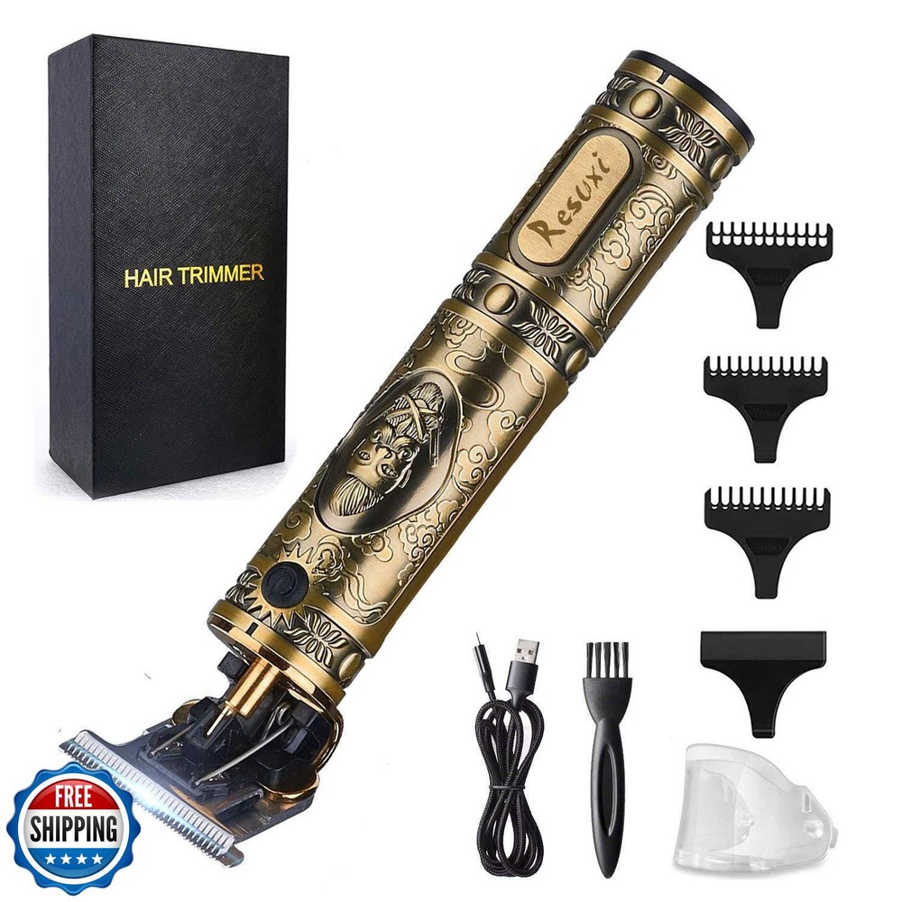 RESUXI Professional Cordless Hair Trimmer for Men - Electric Barber Clippers