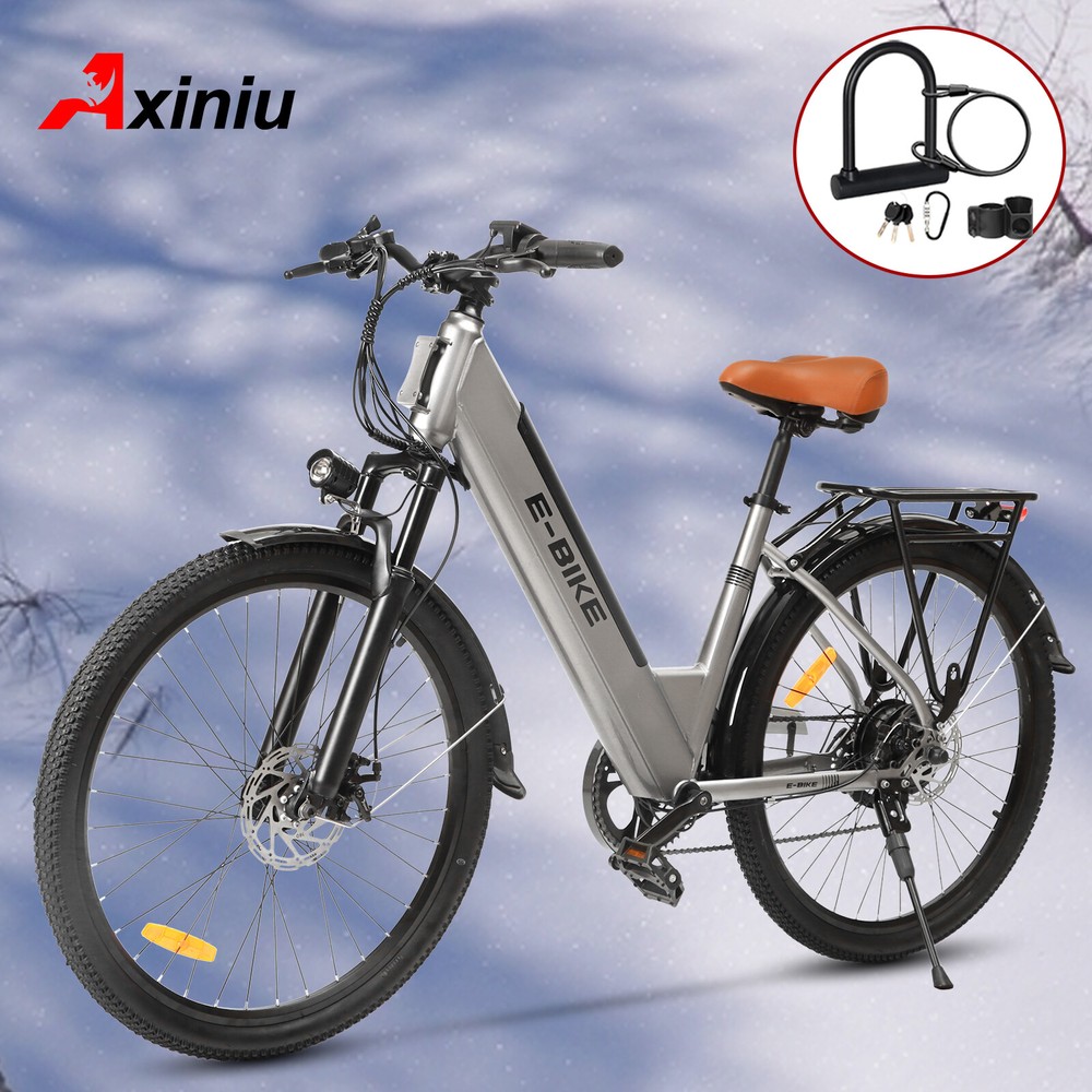 Axiniu City E-Bike 750W Motor Commuter Electric Bicycle 26