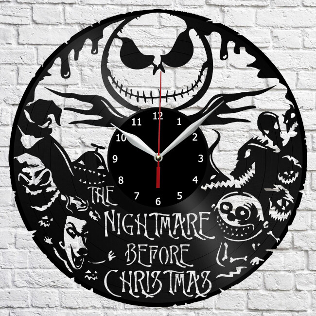 NightmareBeforeChristma Vinyl Record Wall Clock Home Fan Art Decor 12
