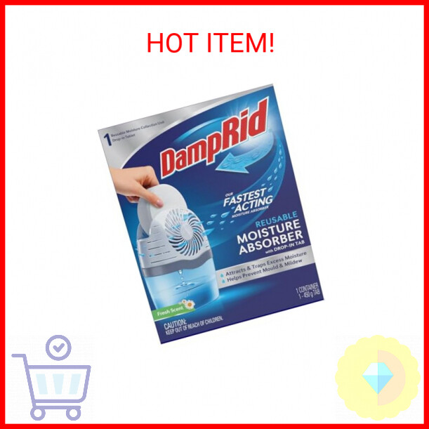 DampRid Fresh Scent Drop-In Tab Moisture Absorber Starter Kit