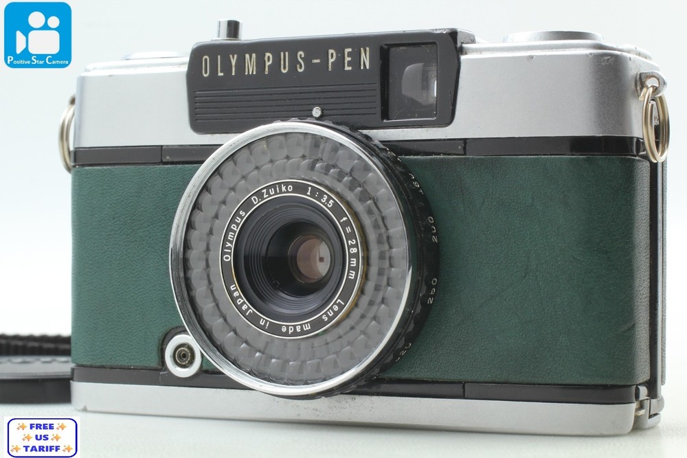 🎦👀🌟Near MINT🌟 Olympus PEN EE-3 Green Half Frame Film Camera From JAPAN