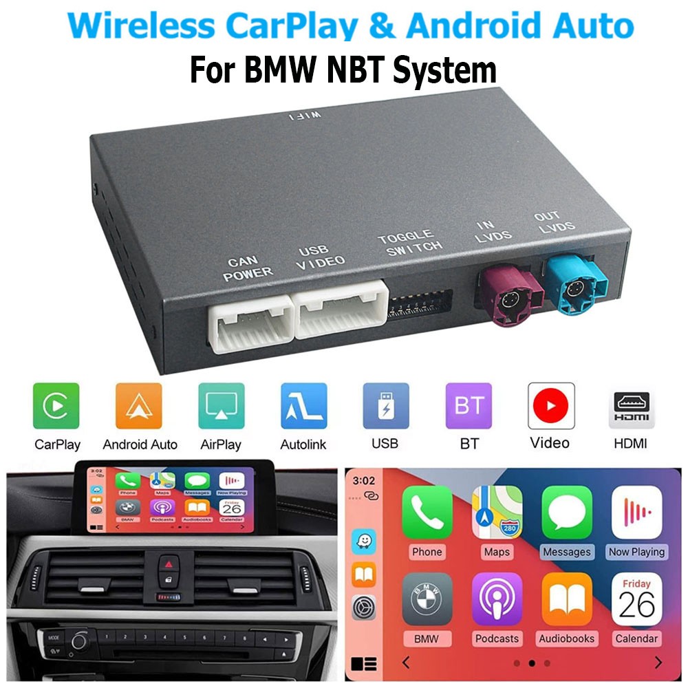 Wireless CarPlay Android Auto Module for BMW Mini R55 R56 R57 R58 R59 R60 NBT