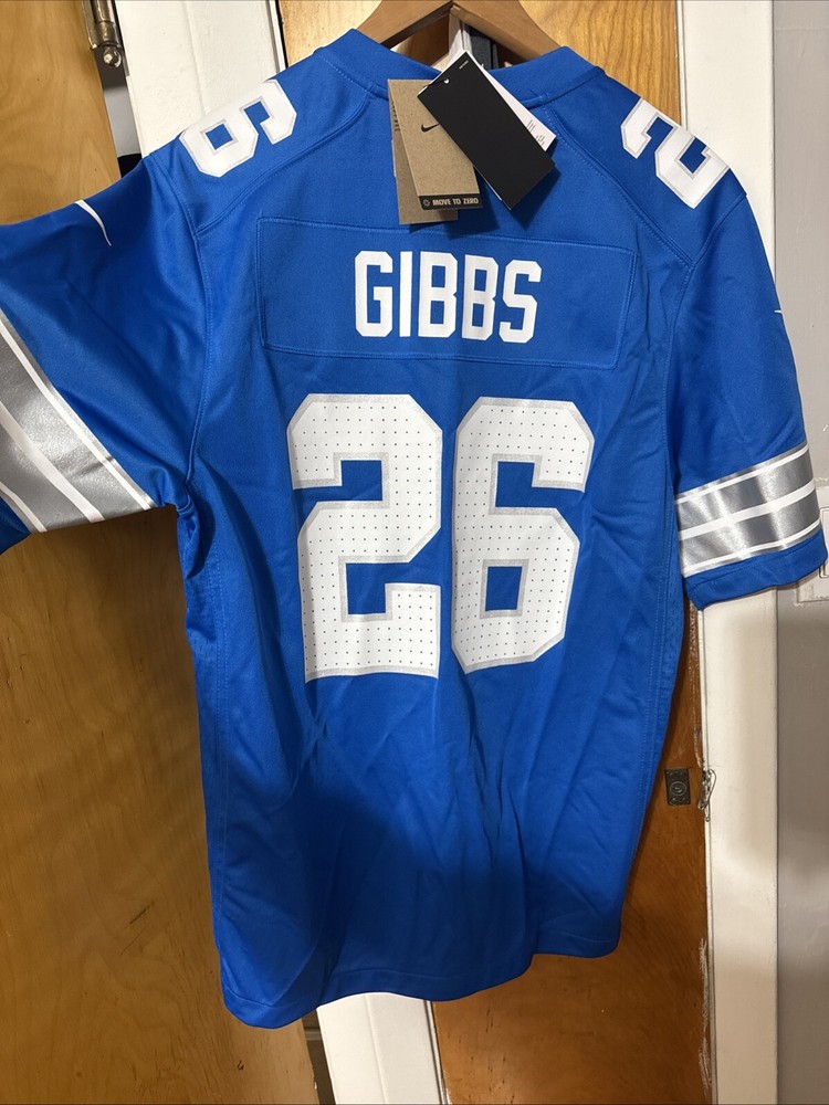 Authentic Nike Men's NFL Detroit Lions Jahmyr Gibbs. Game jersey EliteSz Medium