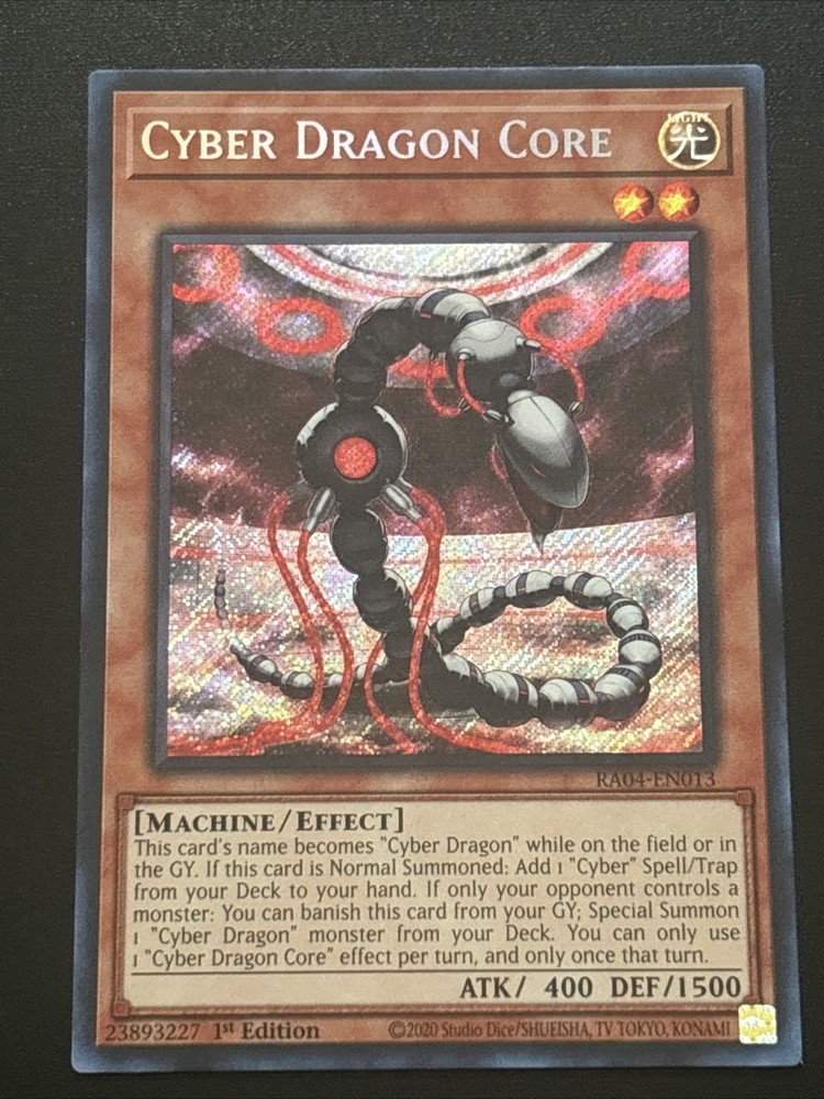 Cyber Dragon Core Secret Rare 1st Edition RA04-EN013 Quarter Century Stampede-image