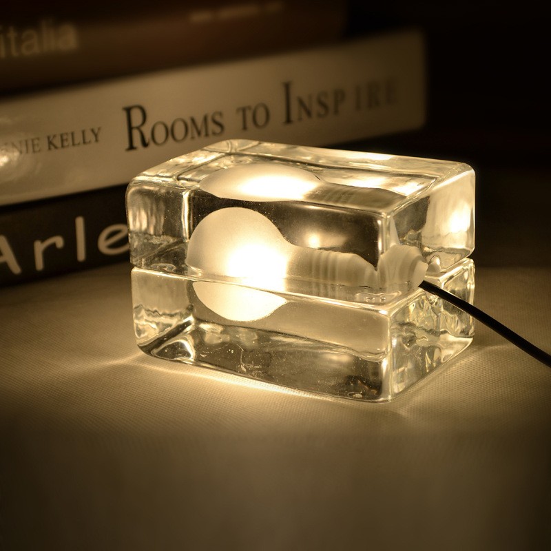 New Ice Block Lamp Table lamp Desk lamp Light Bedroom Lighting Include bulb
