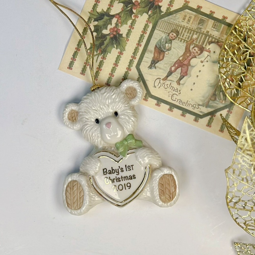 Lenox Little Bear Ceramics Sculpture Pendant Decoration Ornament