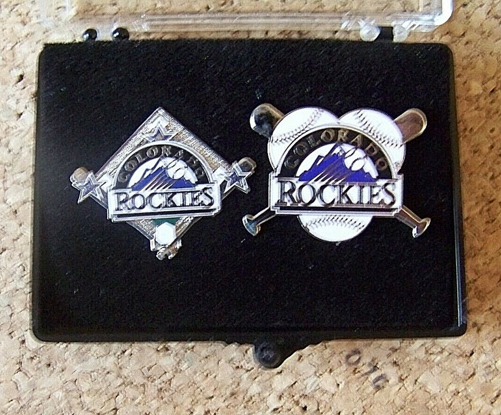 1998 Colorado Rockies ( All-Star ) 2 - lapel pin set MLB AS Gart Bros exclusive