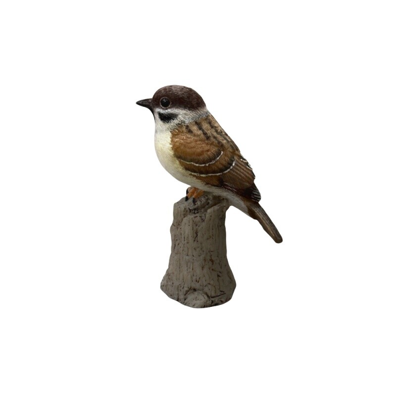 Bird Sparrow Resin Statue Ornament, Figurine, Model, Handicraft Decoration