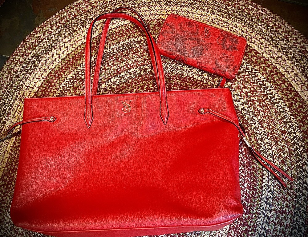 Victoria’s Secret Candy Apple Red Tote & Wallet Flash Sale  -image