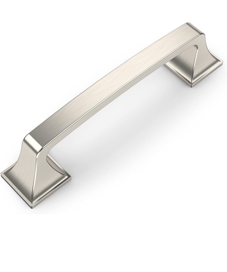 Amerdeco 30 Pack Brushed Satin Nickel Cabinet Hardware - 3-3/4 Inch(96mm)