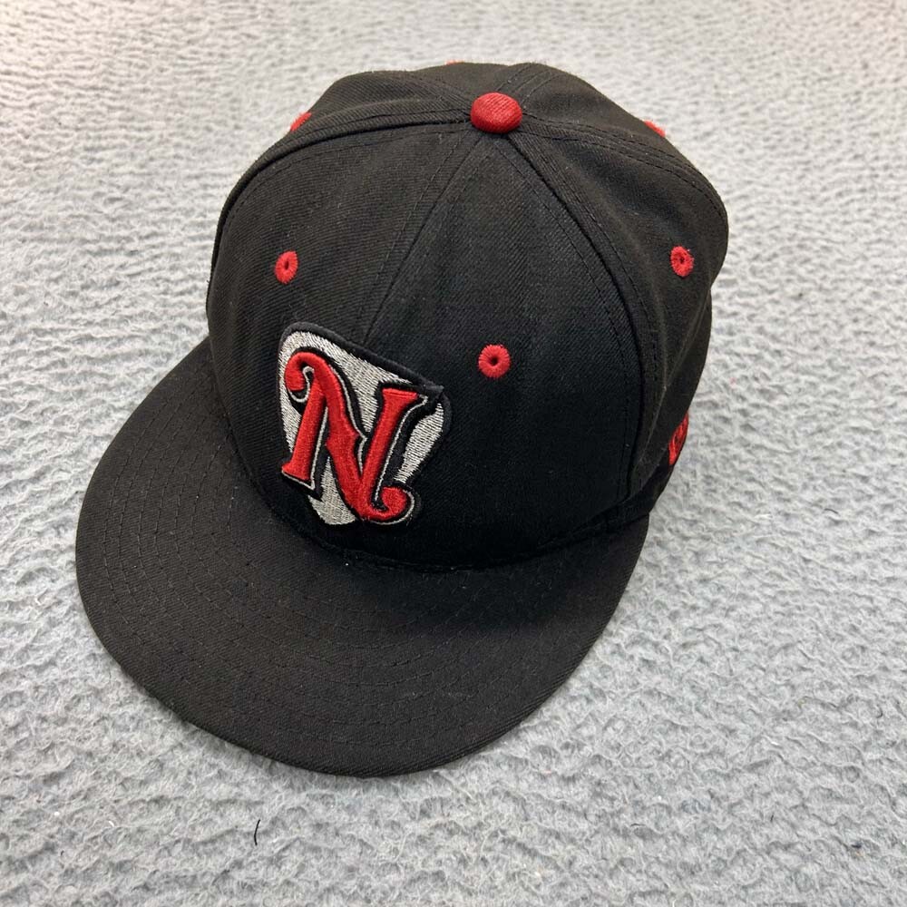 Nashville Sounds Hat Cap Mens Baseball Cap Size 7 Fitted New Era Black BAseball