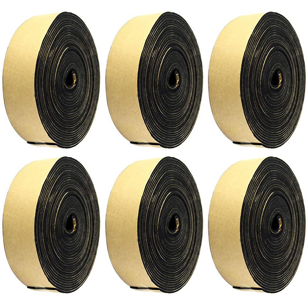 6 Rolls Sealing Strip Window Weather Stripping Door Vapor Barrier