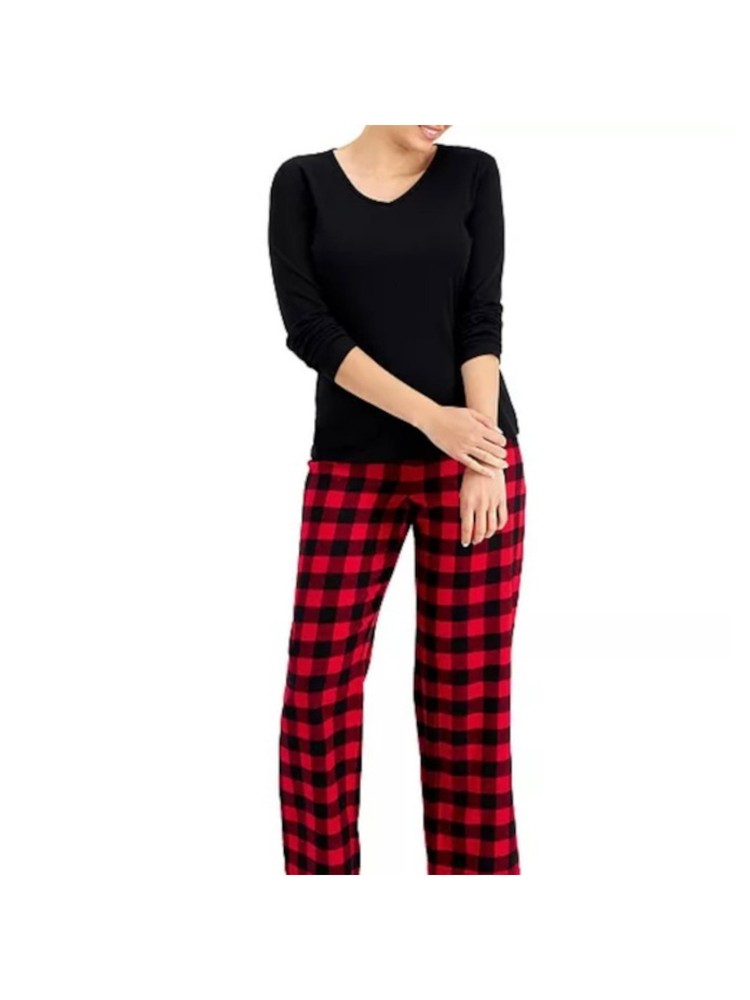 CHARTER CLUB Intimates Black Knit Sleep Shirt Pajama Top S