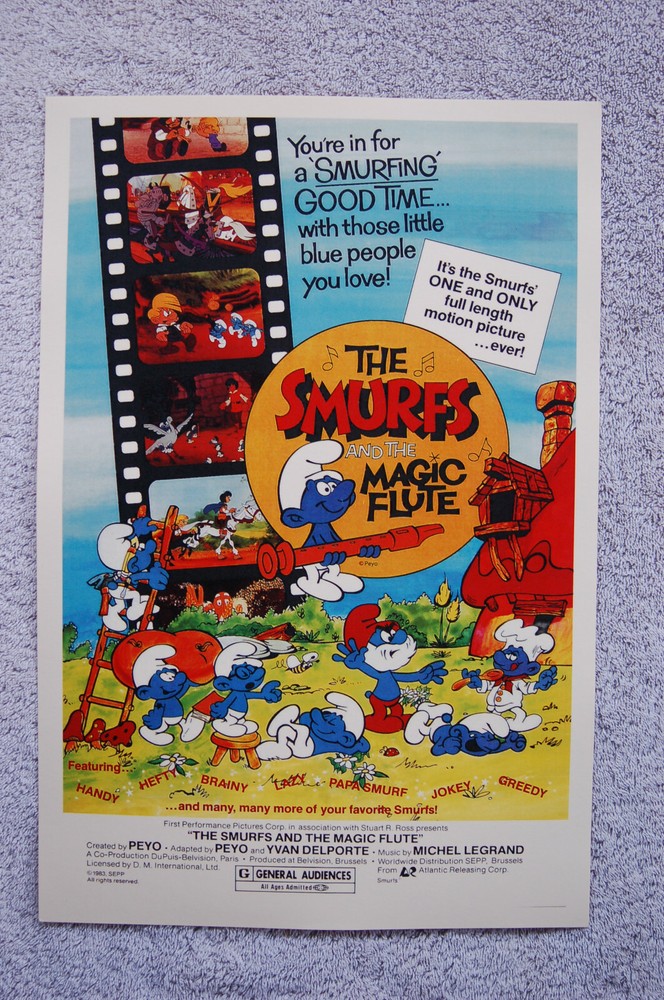 The Smurfs and the magic Flute Lobby Card Movie Poster