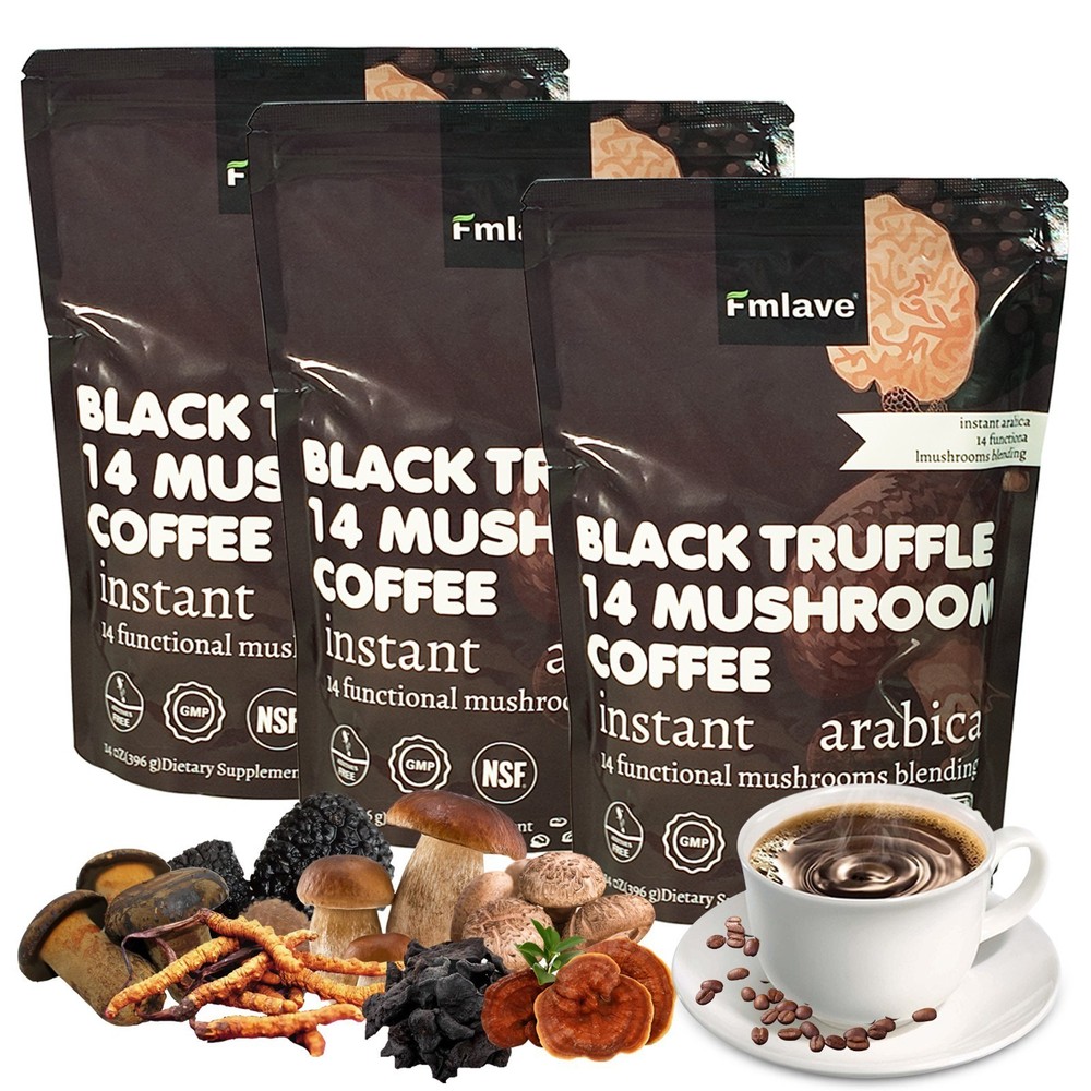 3 Pack Organic Mushroom Coffee 100% Authentic USA FREE SHIPPING 396g per pack US