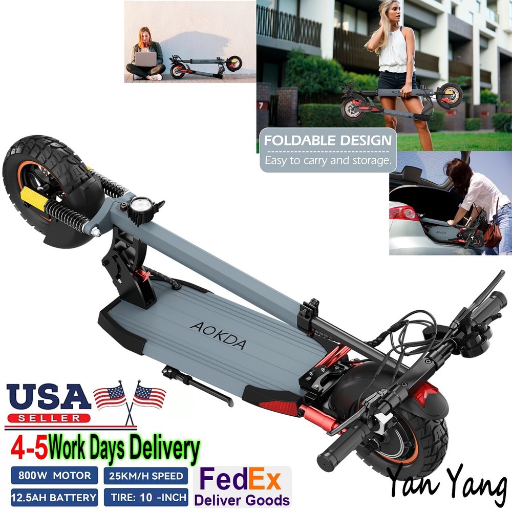 800W Folding Electric Scooter for Adults 28MPH 35KM Range Urban Commuter