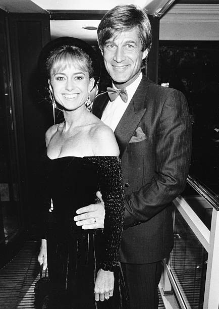 Susan George Simon MacCorkindale attending TV BAFTA Awards London - Old Photo