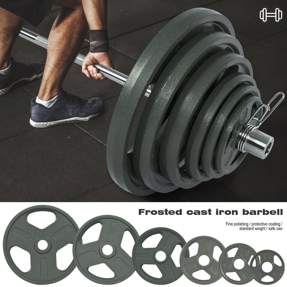 Bumper Plates Oplympic Weight Plates Cast Iron Weight Lifting Trainging 35LBS