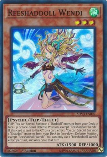 Reeshaddoll Wendi SDSH-EN002 Super Rare 1st Ed Moderately Played