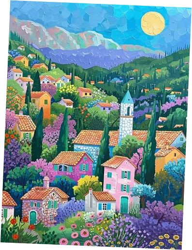 5D Landscape Diamond Painting Kits - DIY Diamond Art Kits for Adults Flower,