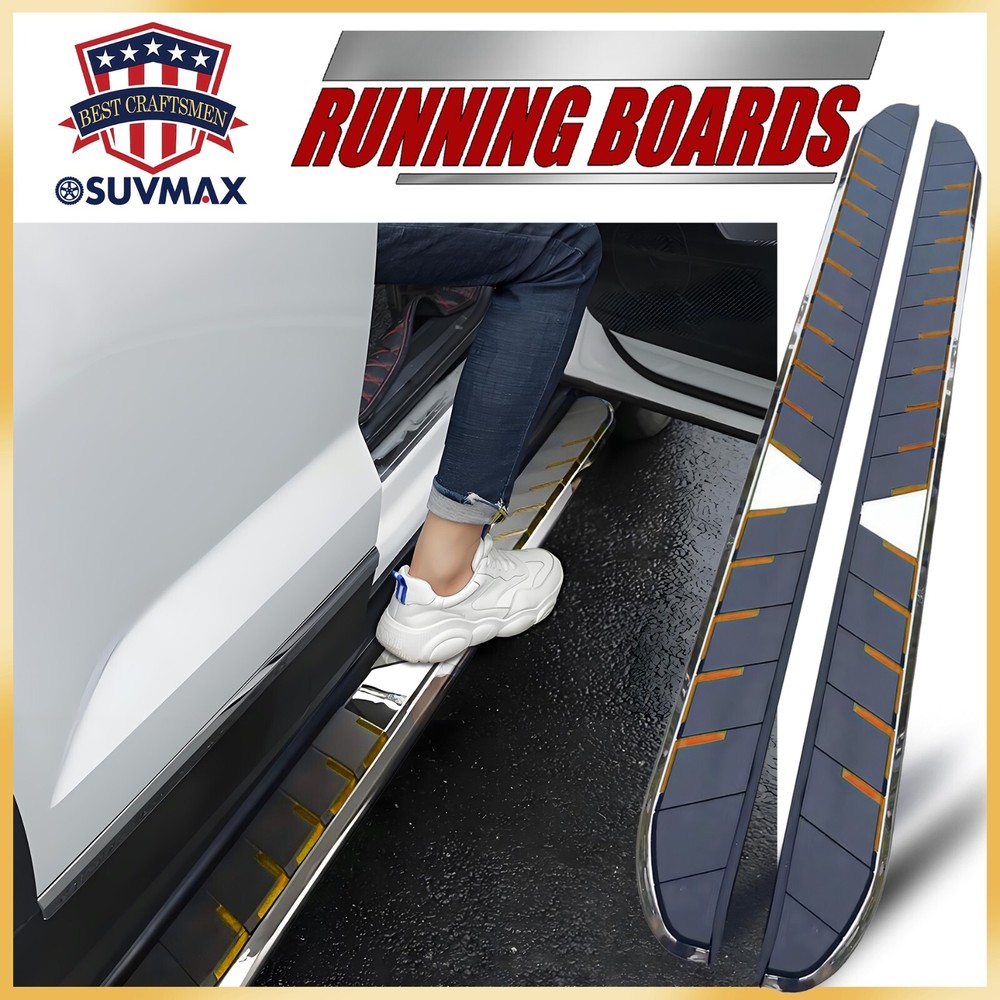 Running Boards Fits For Ford Explorer 2020-2025 Side Step Nerf Bar Stairs 2pcs