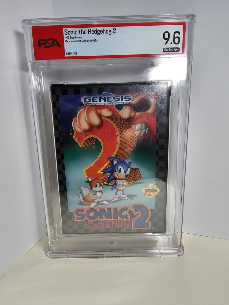 Sonic the Hedgehog 2 Sega Genesis Factory Sealed New PSA/WATA 9.6 A++ Graded