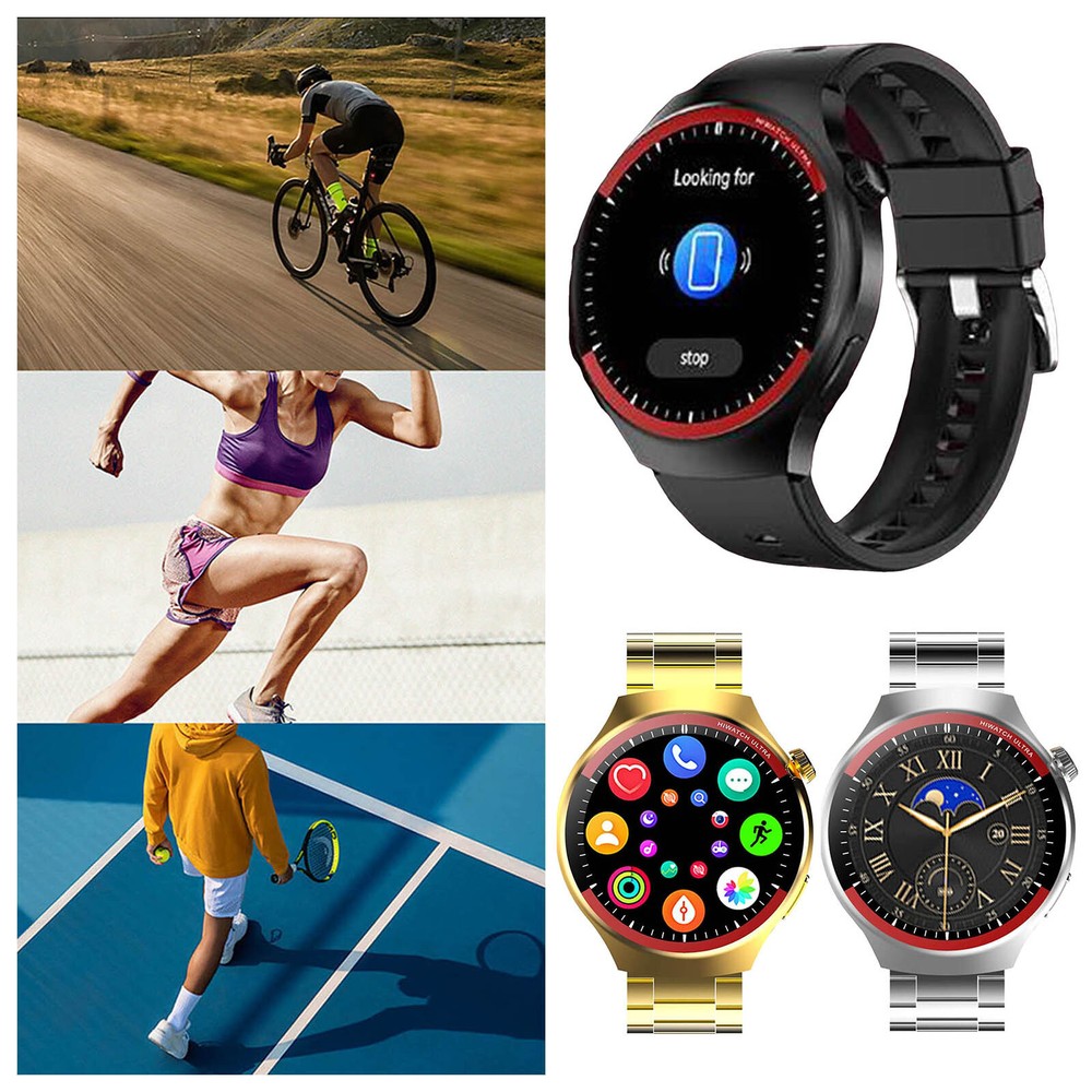 Smart Watch for Android iOS with 2 Straps 1.62 Inch Screen Waterproof