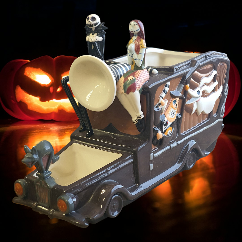 Disney Halloween Nightmare Before Christmas Ceramic Mayor’s Hearse Serving Dish