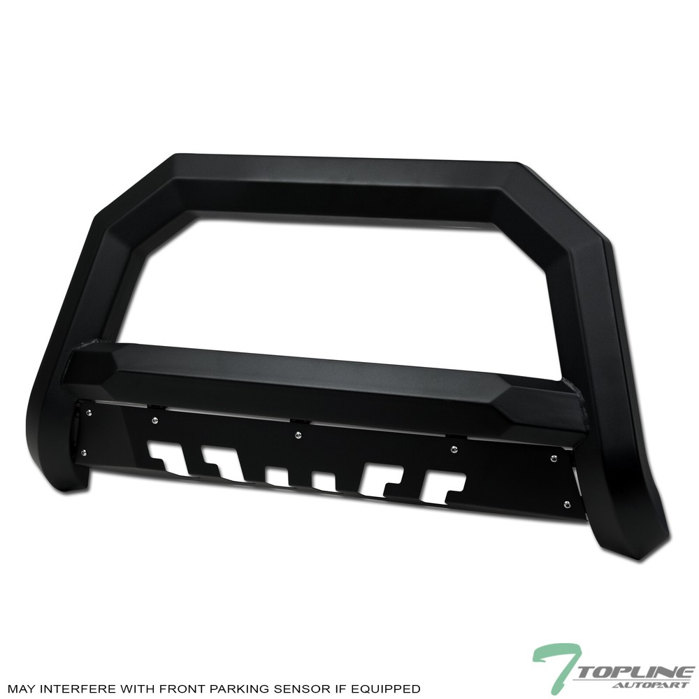 Topline For 2009-2018 Dodge Ram 1500 AVT Angular Bull Bar Grille Guard Matte Blk