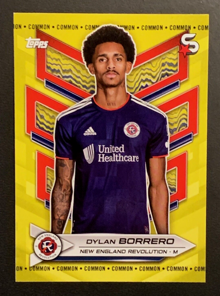 2024 Topps MLS Superstars #118 Dylan Borrero Revolution Yellow Common Card