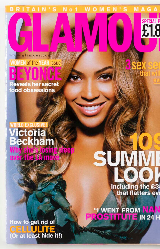 BEYONCE VICTORIA BECKHAM WORLD EXCLUSIVE SUMMER FASHION  Glamour magazine 2000's