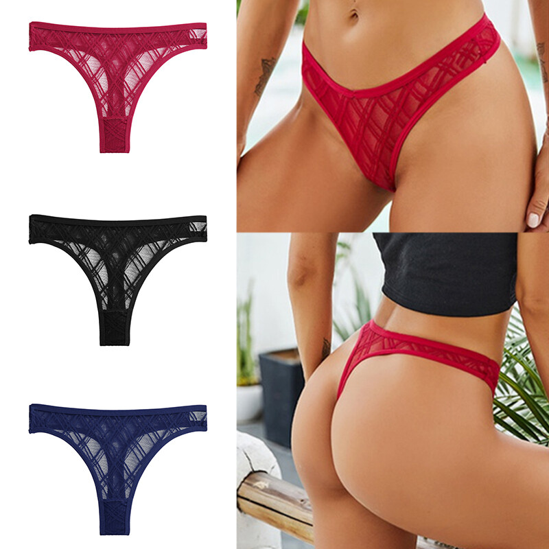Women Lace Thong G-string Panties Sexy T-Back Knickers Briefs Lingerie Underwear