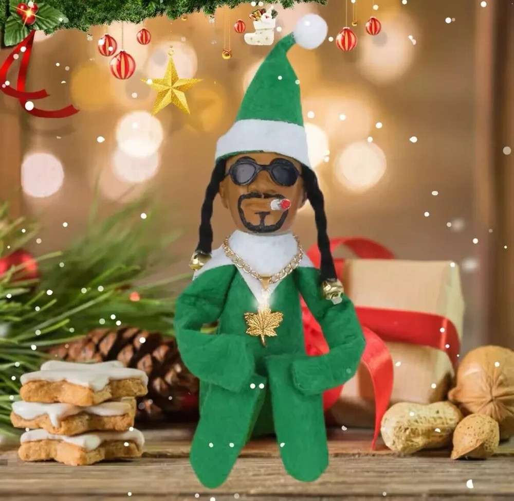 Handmade Snoop Dogg Elf Ornaments – Hip Hop Christmas Tree Decorations