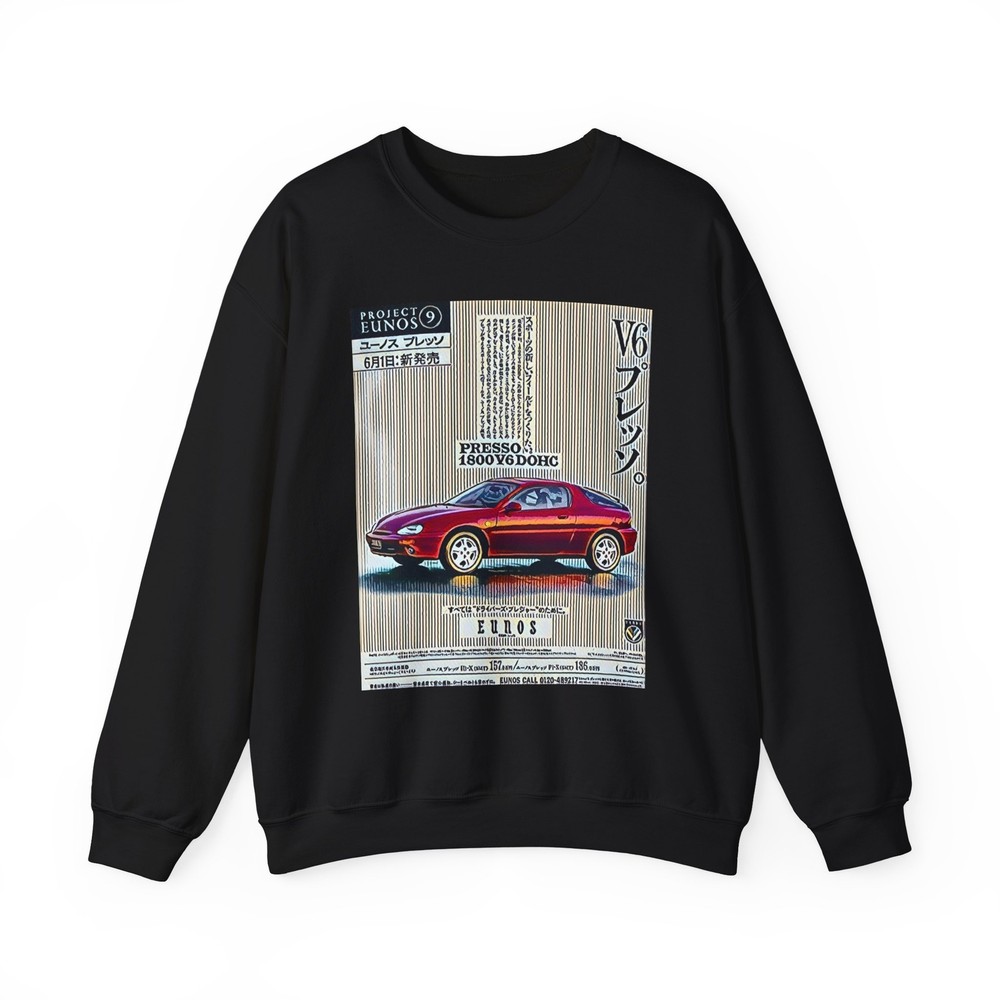 Mazda Eunos Retro Car Art Graphic Print Unisex Heavy Blend™ Crewneck Sweatshirt