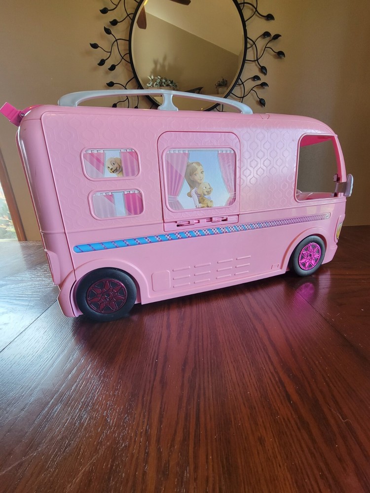 Mattel BARBIE BUS Dream Travel Camper выдвижной дом на колесах