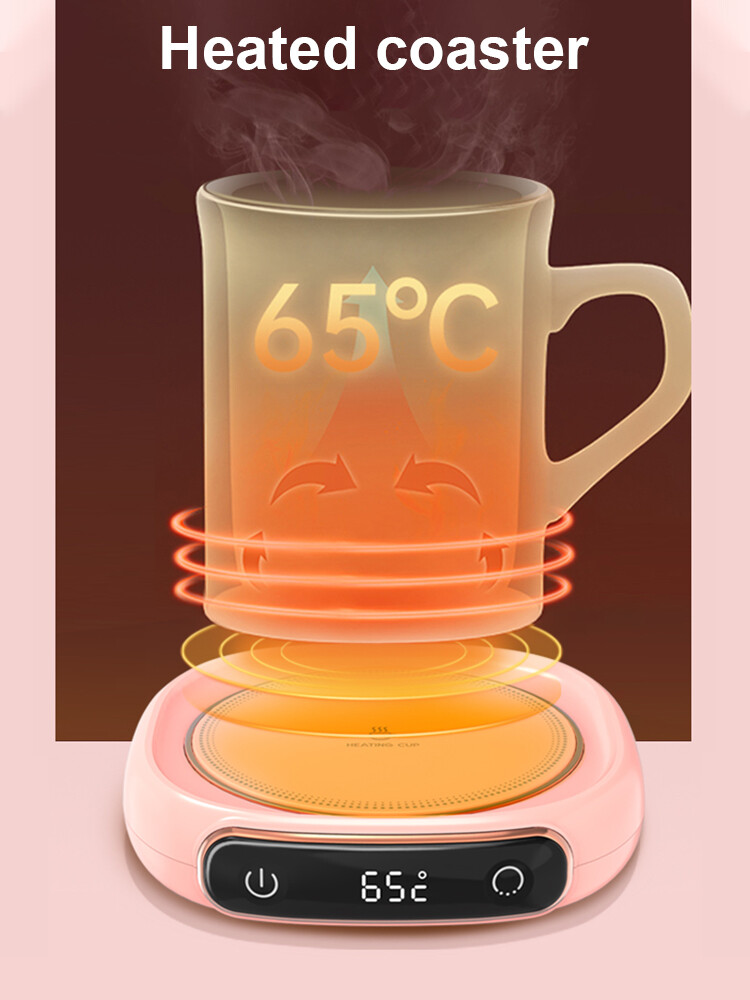 Electric Heated Coaster Home Office Portable Heating Pad Coffee Mug Cup Warmer