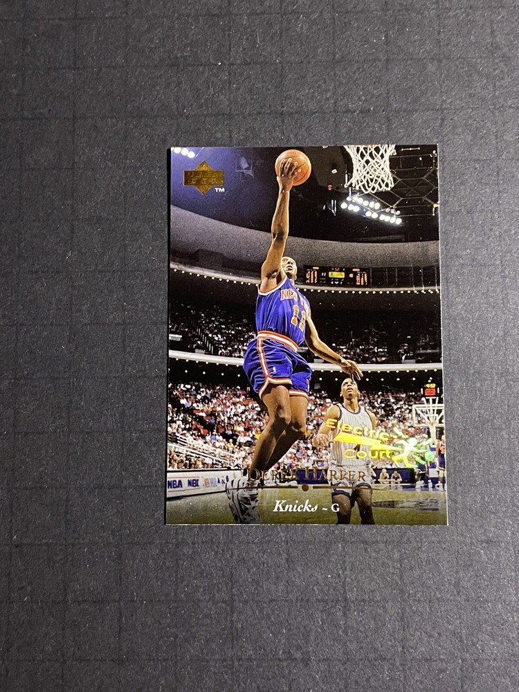 1995-96 Upper Deck Derek Harper Electric Court Parallel Card #83 - Knicks