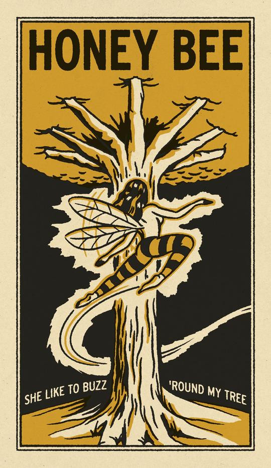 Tom Petty Wildflowers Honey Bee Poster 2020 Blaze Brooks Art Print