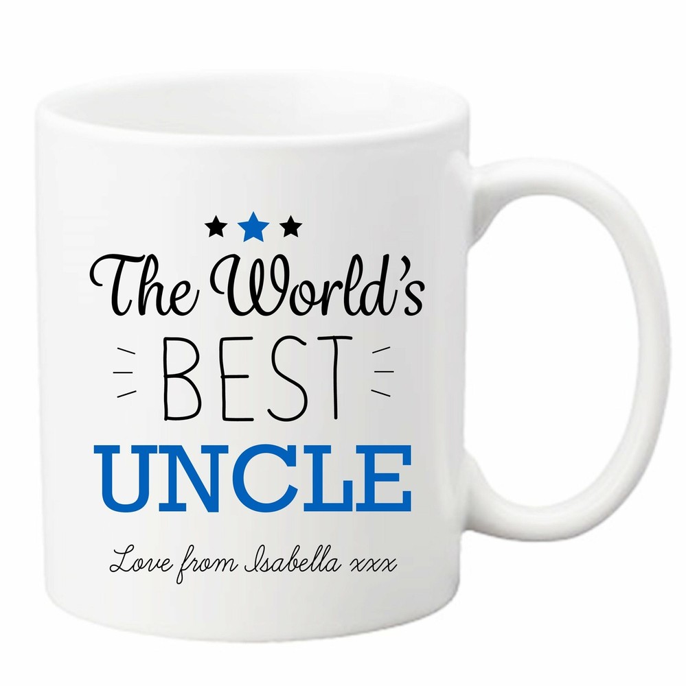 Personalised Sentimental World's Best Uncle Ceramic Mug Cup Uncle Gift Best