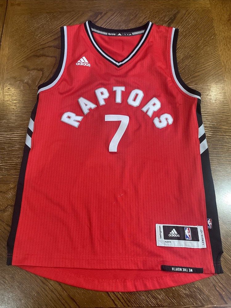 KYLE LOWRY TORONTO RAPTORS SWINGMAN ADIDAS NBA JERSEY Size Small Red #7