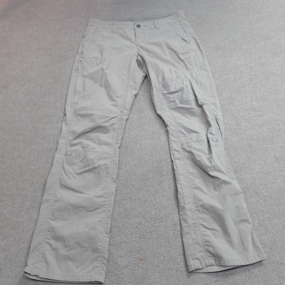 Kuhl Womens Pants 8 Short Gray Solid Spire Roll-Up Pant