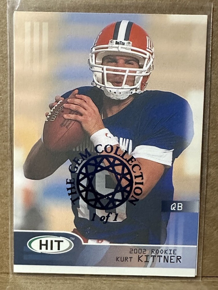 Kurt Kittner 2002 Sage Hit Rookie Blue Gem 1/1 Masterpiece SP Card