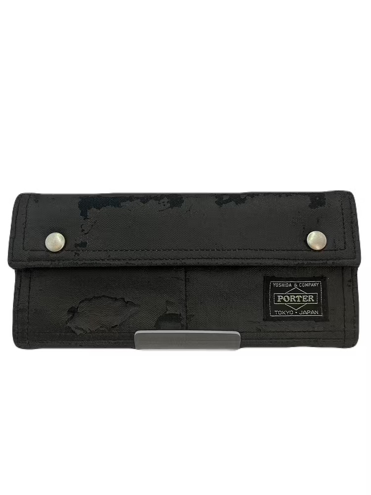 PORTER Long Wallet Black USED T743-8