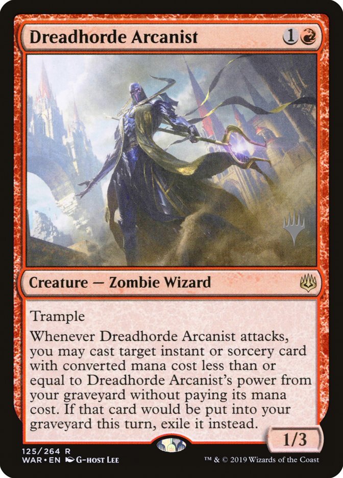 MTG Dreadhorde Arcanist War of the Spark Promo 125p 175 Lightly Played